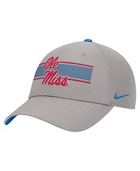 Nike Men's Gray Ole Miss Rebels Ripstop Dri-fit Adjustable Hat