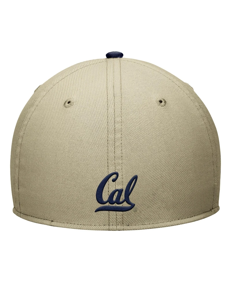 Nike Men's Beige/Navy Cal Bears Dri-fit SwooshFlex Hat