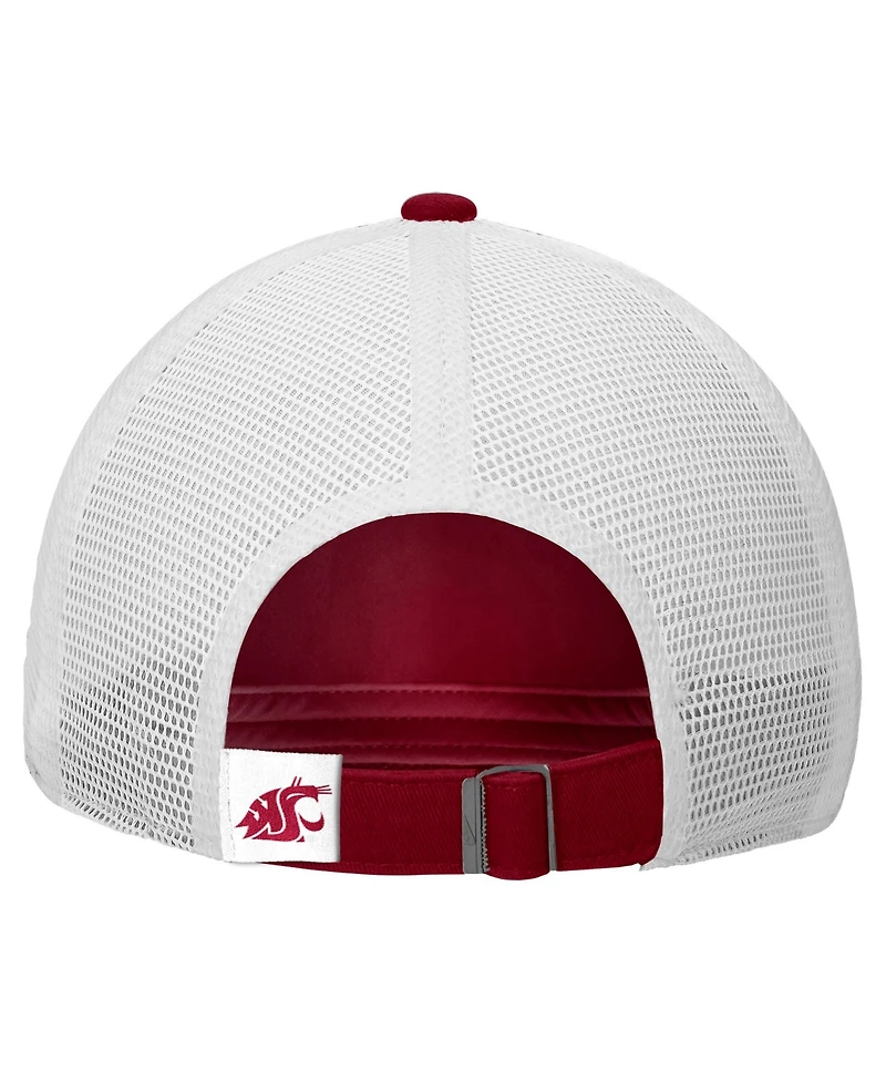 Nike Men's Crimson Washington State Cougars On-Field Club Adjustable Trucker Hat