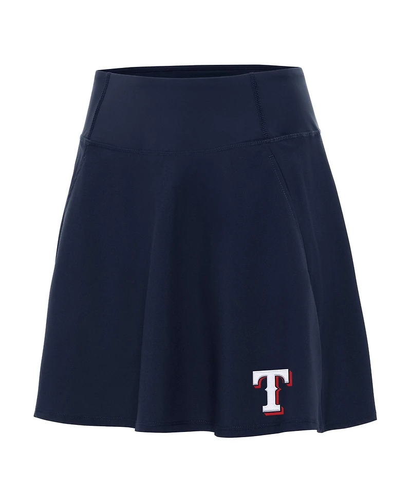 Antigua Women's Navy Texas Rangers Chip Skort