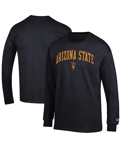 Champion Men's Champion Black Arizona State Sun Devils Arch Over Logo Long sleeves T-Shirt
