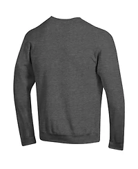 Champion Men's Champion Heather Charcoal UConn Huskies Arch Over Logo Pullover Sweatshirt
