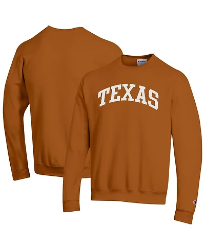 Champion Men's Texas Orange Longhorns Basic Arch Fleece Pullover Sweatshirt