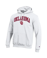 Champion Men's Champion White Oklahoma Sooners Arch Over Logo Pullover Hoodie