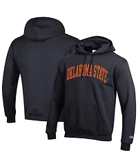 Champion Men's Black Oklahoma State Cowboys Basic Arch Fleece Pullover Hoodie