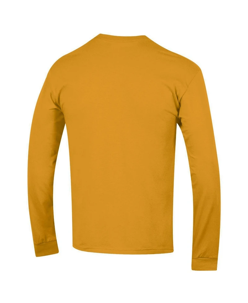 Champion Men's Gold Lsu Tigers Basic Arch Long sleeves T-Shirt