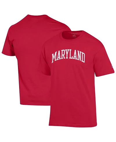 Champion Men's Red Maryland Terrapins Basic Arch T-Shirt