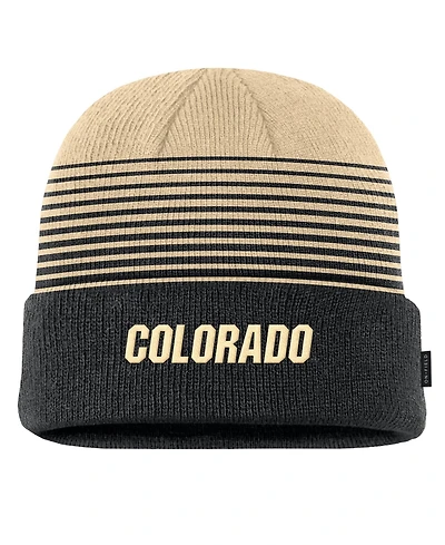 Nike Men's Black/Gold Colorado Buffaloes 2026 On-Field Gradient Terra Cuffed Knit Hat