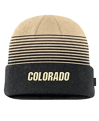 Nike Men's Black/Gold Colorado Buffaloes 2026 On-Field Gradient Terra Cuffed Knit Hat