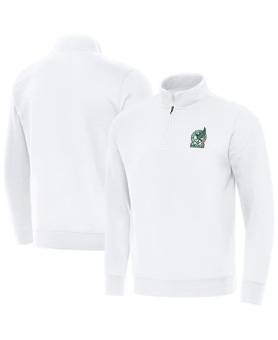 Antigua Men's White Mexico National Team Landslide Quarter-Zip Pullover Sweatshirt