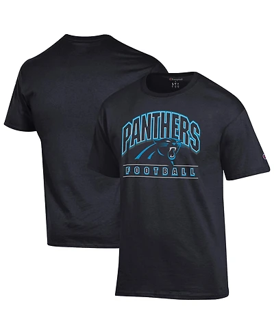 Champion Men's Black Carolina Panthers Football T-Shirt