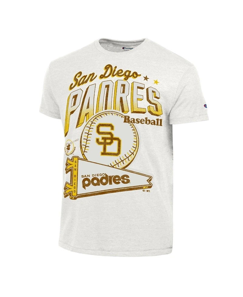 Champion Men's White San Diego Padres Winning Tradition Cooperstown Tri-Blend T-Shirt