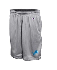 Champion Men's Gray Detroit Lions Classic Mesh Shorts