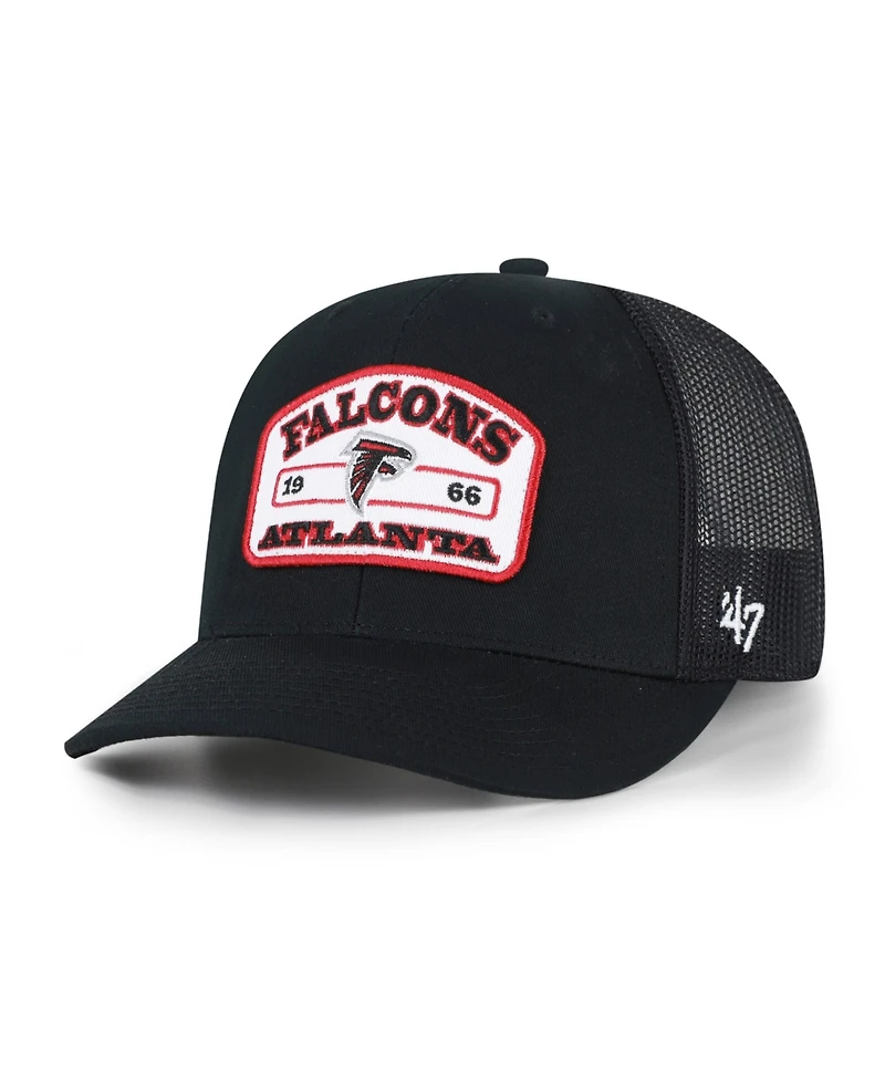 '47 Brand Men's Black Atlanta Falcons Roadway Adjustable Trucker Hat