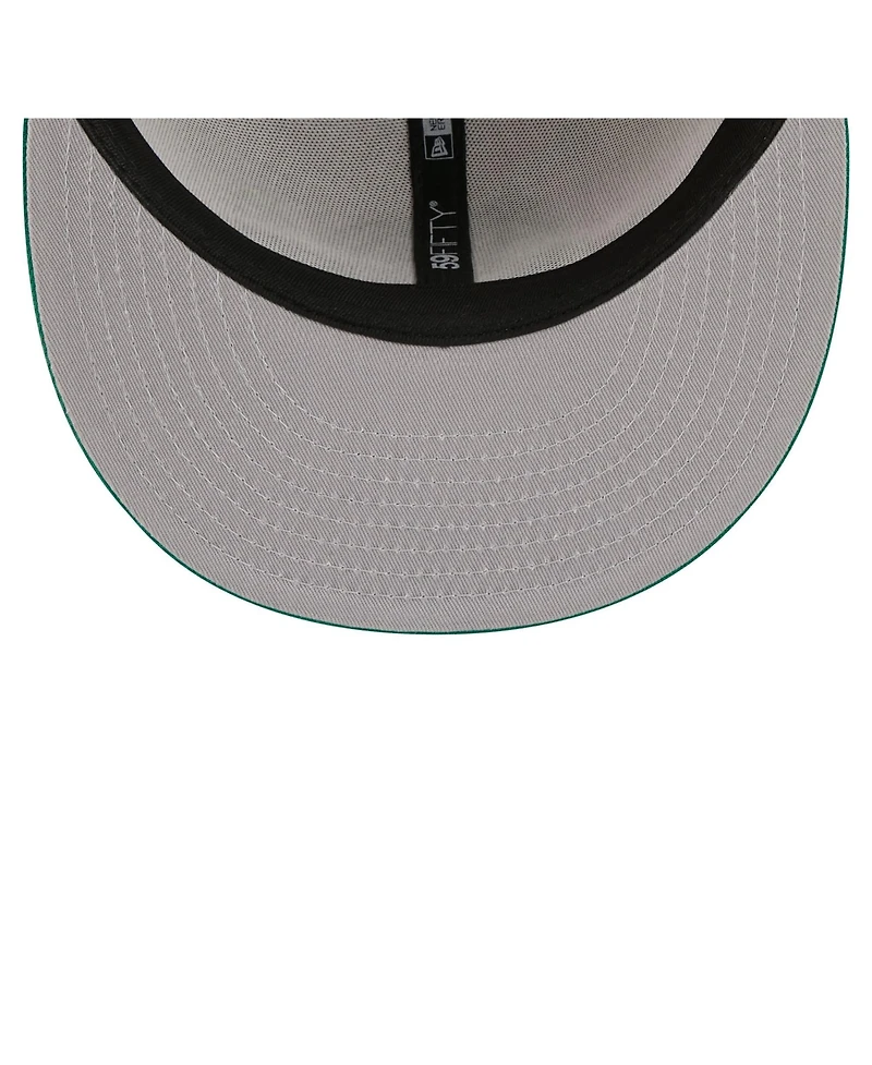 New Era Men's Tan/Kelly Green Boston Celtics Localized City Icon 59FIFTY Fitted Hat