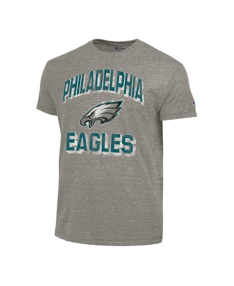 Champion Men's Heather Charcoal Philadelphia Eagles Ultimate Tri-Blend T-Shirt