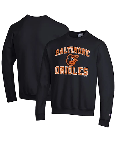 Champion Men's Black Baltimore Orioles Heart Soul Powerblend Sweatshirt