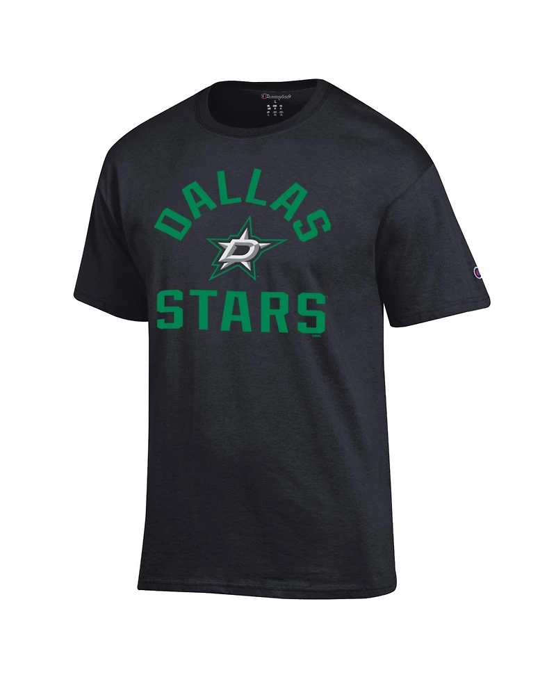 Champion Men's Black Dallas Stars Primary Logo Jersey T-Shirt