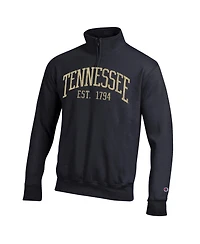 Champion Men's Black Tennessee Volunteers Powerblend Quarter-Zip Pullover Sweatshirt