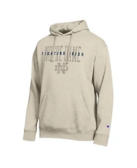 Champion Men's Oatmeal Notre Dame Fighting Irish All-Star Neutral Stack Hoodie