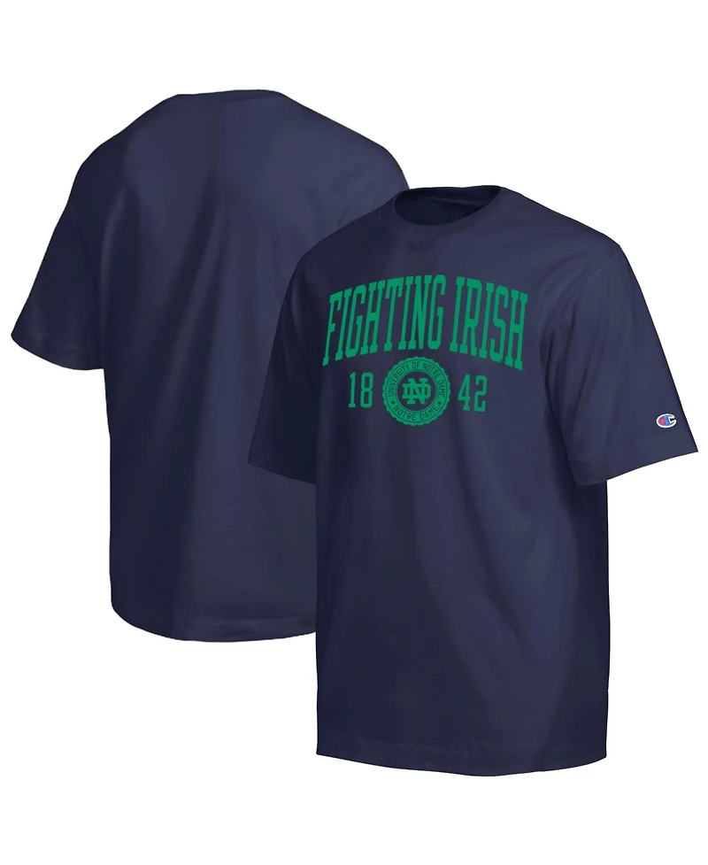 Champion Men's Navy Notre Dame Fighting Irish Established Tradition Heavyweight T-Shirt