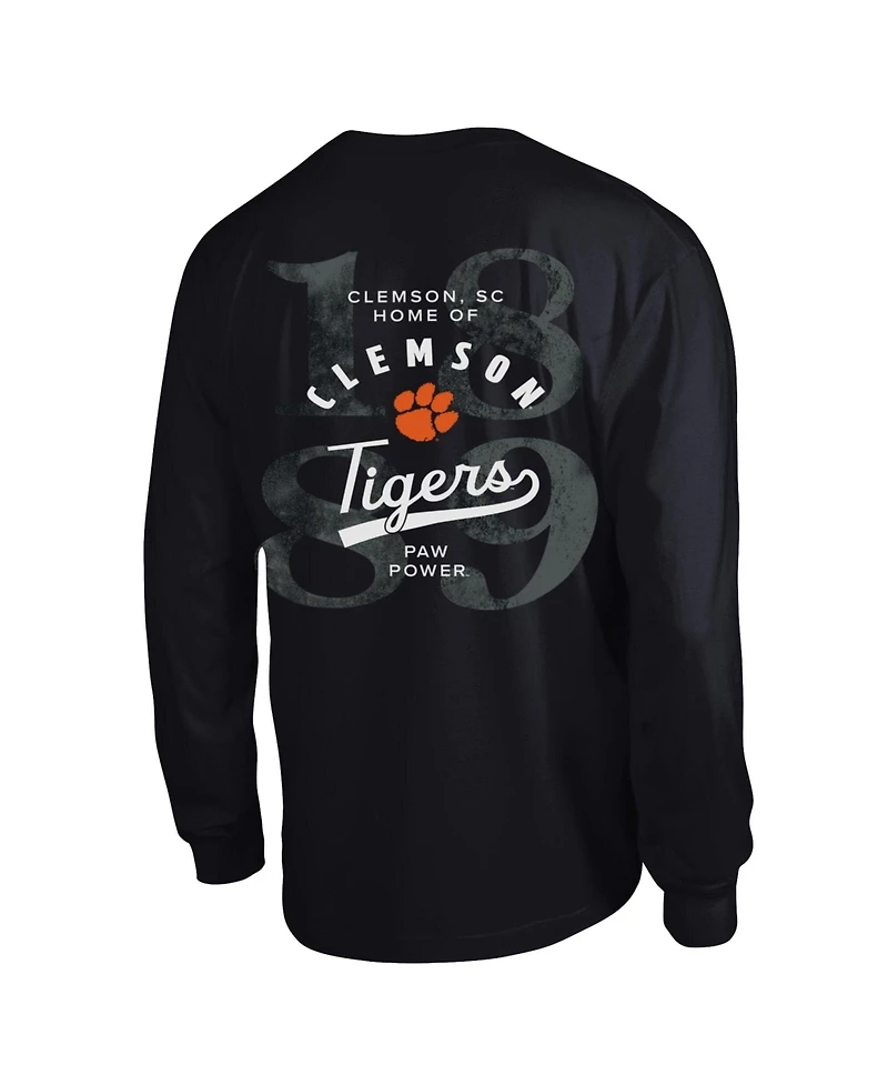 Champion Men's Black Clemson Tigers Laminated All-Star Long sleeves T-Shirt