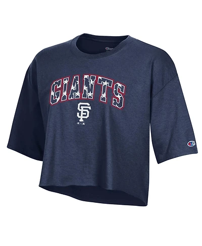 Champion Women's San Francisco Giants Cropped Oversized T-Shirt