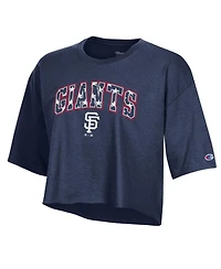 Champion Women's San Francisco Giants Cropped Oversized T-Shirt