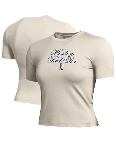 Champion Women's Boston Red Sox Fitted Cropped T-Shirt