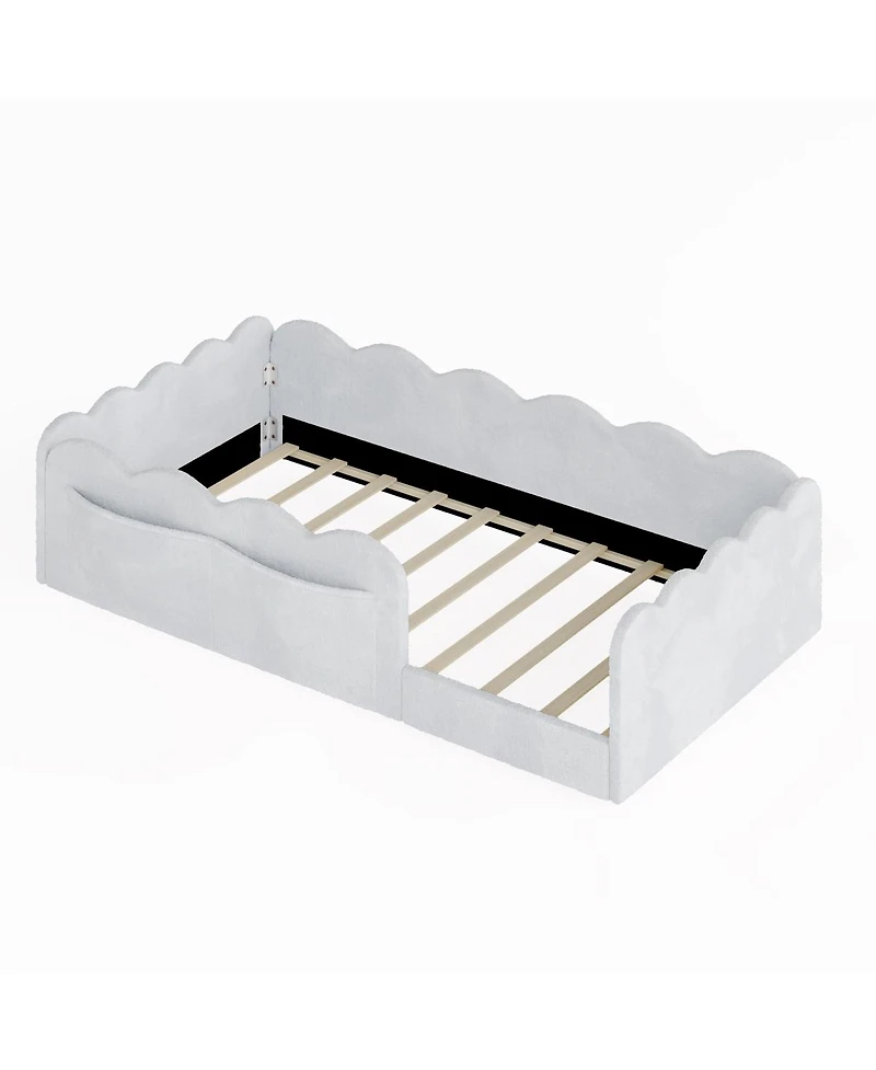 Streamdale Furniture Twin Size Upholstered Floor Bed