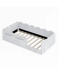 Streamdale Furniture Twin Size Upholstered Floor Bed