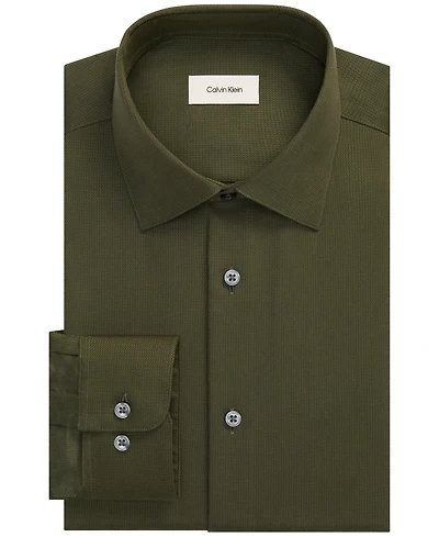 Calvin Klein Men's Performance Wrinkle-Free Spread Collar Dress Shirt