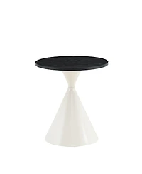 Streamdale Furniture 2-Piece Round Coffee Table Set with Steel Base