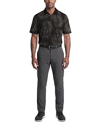 Pga Tour Men's Foliage Print Golf Regular-Fit Polo Shirt