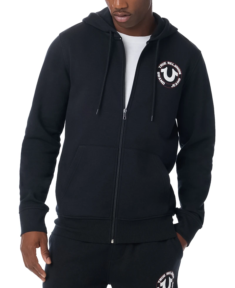True Religion Men's Puff Zip Hoodie
