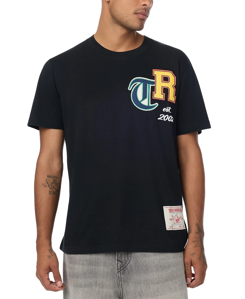 True Religion Men's Collegiate Applique Regular-Fit T-Shirt