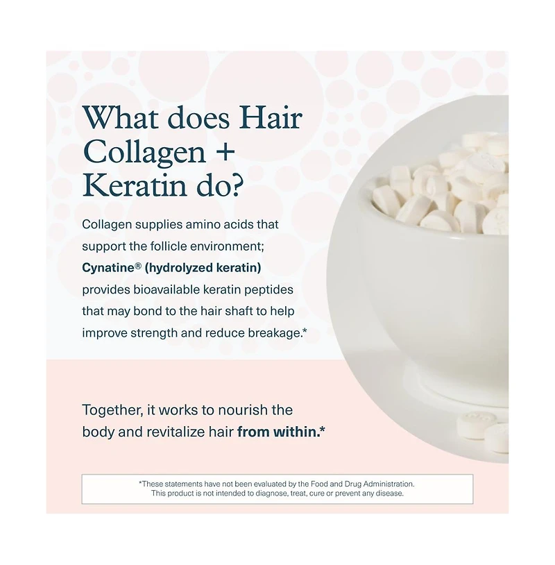 Youtheory Hair Collagen Plus 120 Tablets