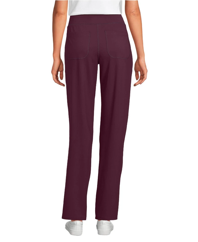 Lands' End Women's High-Rise Straight-Leg Five-Pocket Pants
