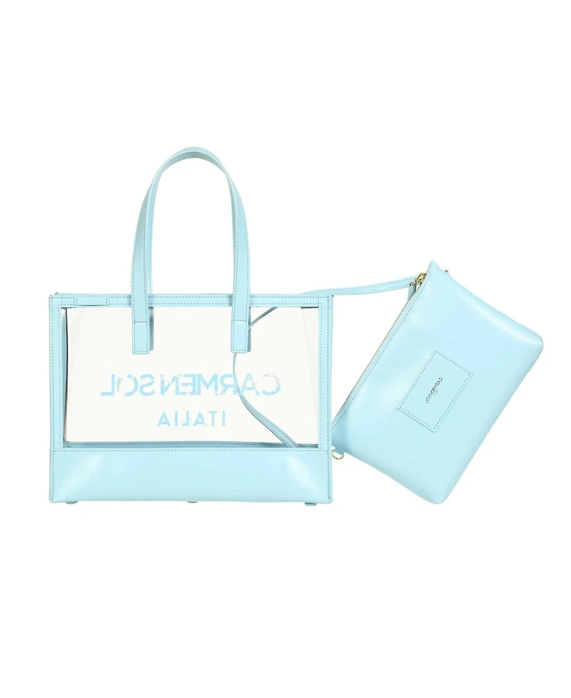 Carmen Sol Women's Venezia Clear Mini Tote