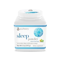 Youtheory Sleep Nighttime Powder Calm and Relaxation Support Melatonin, Magnesium, L-Theanine and L-Glycine Dairy, Soy, Gluten Free 6 Ounce