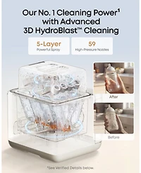 eufy Security Baby Bottle Washer S1, Sterilizer and Dryer | 3D HydroBlast Cleaning, 212degree(s)F Steam Sterilizer