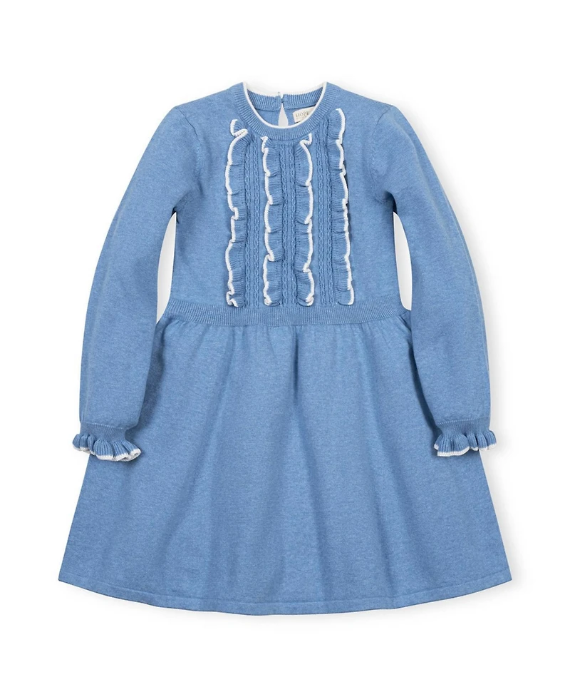 Hope & Henry Toddler Girls (2T-5T) Organic Ruffle Bodice Sweater Dress