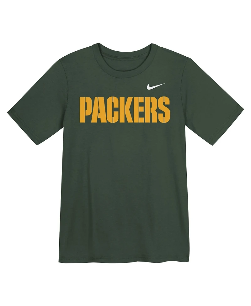 Nike Preschool Green Bay Packers Wordmark T-Shirt