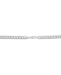 Italian Silver Solid Curb Chain Necklace in Sterling Silver