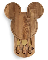 Toscana Disney Mickey Mouse 4-Piece Acacia Cheese Board Tool Set