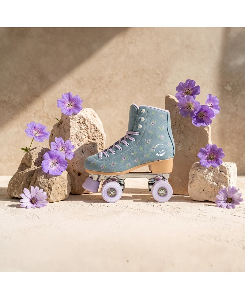 C7skates Forget Me Not Quad Roller Skates (Floral Field