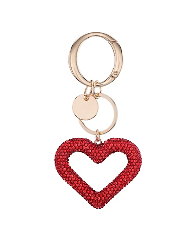 Nina Heart Crystal Bag Charm