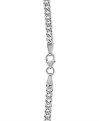 Macy's Double-Sided Cuban Link Chain 22" Necklace 10k Yellow Gold (4mm)