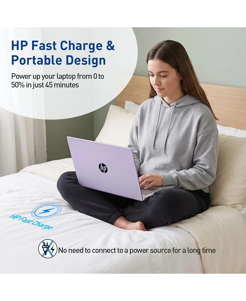 Hp 17.3 Inch Touchscreen Laptop, Intel N100, Intel Uhd Graphics, 16GB Ram, 128GB eMMC + 1TB Ssd, Wi Fi 6, Windows 11 Home, Purple