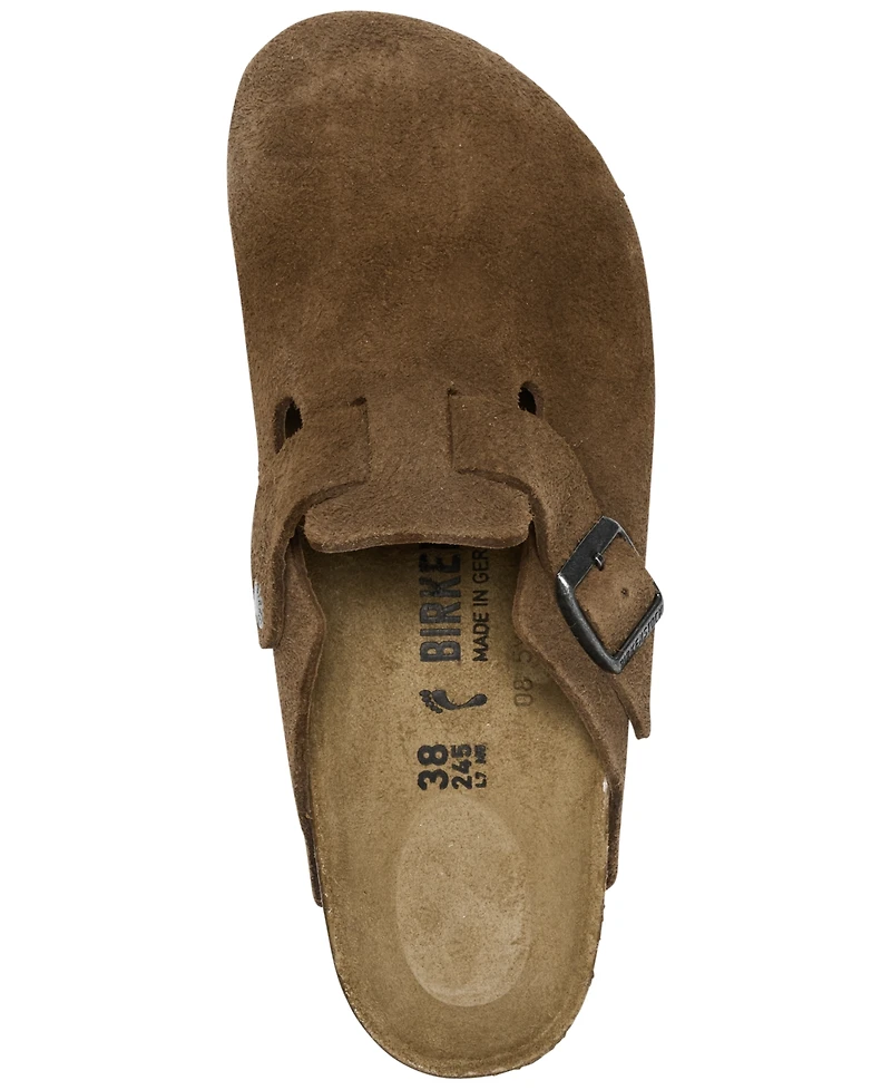 Birkenstock Women's Boston Suede Leather Casual Clogs from Finish Line